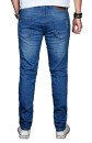 Alessandro Salvarini Herren Jeans Blau Regular Slim O-033 W30 L30
