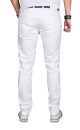 Alessandro Salvarini Herren Jeans Weiss Regular Slim O-040 W30 L30