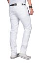 Alessandro Salvarini Herren Jeans Weiss Regular Slim O-040 W31 L34