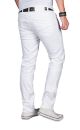 Alessandro Salvarini Herren Jeans Weiss Regular Slim O-040 W36 L32