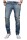 Alessandro Salvarini Designer Herren Jeans Hose Blau Regular Slim O-041 W29 L32