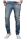 Alessandro Salvarini Designer Herren Jeans Hose Blau Regular Slim O-041 W33 L36