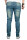 Alessandro Salvarini Designer Herren Jeans Hose Hellblau Regular Slim O043 W32 L36