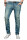 Alessandro Salvarini Designer Herren Jeans Hose Hellblau Regular Slim O043 W34 L32