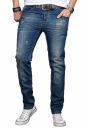 Alessandro Salvarini Designer Herren Jeans Hose...