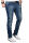 Alessandro Salvarini Designer Herren Jeans Hose Mittelblau Regular Slim O045