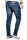 Alessandro Salvarini Designer Herren Jeans Hose Mittelblau Regular Slim O045