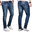 Alessandro Salvarini Designer Herren Jeans Hose...