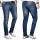 Alessandro Salvarini Designer Herren Jeans Hose Mittelblau Regular Slim O045 W38 L36