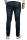 Alessandro Salvarini Designer Herren Jeans Hose Dunkelblau Regular Slim O047