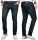 Alessandro Salvarini Designer Herren Jeans Hose Dunkelblau Regular Slim O047 W33 L32