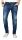 Alessandro Salvarini Designer Herren Jeans Hose Dunkelblau Regular Slim O052 W30 L30