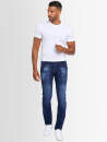 Alessandro Salvarini Designer Herren Jeans Hose Dunkelblau Regular Slim O058 W29 L30