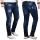 Alessandro Salvarini Designer Herren Jeans Hose Dunkelblau Regular Slim O058 W30 L32