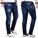 Alessandro Salvarini Designer Herren Jeans Hose...