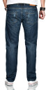 Alessandro Salvarini Herren Jeans Mittelblau Gerades Bein O-211 W29 L32