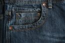 Alessandro Salvarini Herren Jeans Mittelblau Gerades Bein O-211 W30 L30