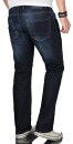 Alessandro Salvarini Herren Jeans Night Blue Gerades Bein O-061 W29 L30