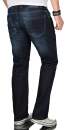 Alessandro Salvarini Herren Jeans Night Blue Gerades Bein O-061 W38 L30