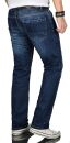 Alessandro Salvarini Herren Jeanshose O-062 - Dunkelblau-W31-L34