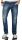 Alessandro Salvarini Herren Jeans Blau Used Gerades Bein O-064 W31 L34