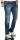 Alessandro Salvarini Herren Jeans Blau Used Gerades Bein O-064 W31 L34