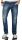 Alessandro Salvarini Herren Jeans Blau Used Gerades Bein O-064 W32 L36