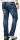 Alessandro Salvarini Herren Jeans Blau Used Gerades Bein O-064 W38 L36