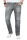 Alessandro Salvarini Herren Jeans Grau Used Gerades Bein O-065