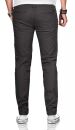 Maurelio Modriano Herren Designer Chino Stoff Hose Regular Slim MM-002 Anthrazit W32 L30 - W32/30