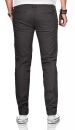 Maurelio Modriano Herren Designer Chino Stoff Hose Regular Slim MM-002 Anthrazit W33 L30 - W33/30