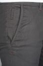 Maurelio Modriano Herren Designer Chino Stoff Hose Regular Slim MM-002 Anthrazit W33 L32 - W33/32