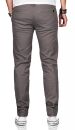 Maurelio Modriano Herren Designer Chino Stoff Hose Regular Slim MM-002 Grau W32 L30 - W32/30
