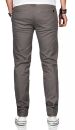 Maurelio Modriano Herren Designer Chino Stoff Hose Regular Slim MM-002 Grau W32 L32 - W32/32
