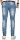 Alessandro Salvarini Herren Jeans Hellblau Regular Slim O-080 W32 L30