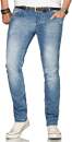 Alessandro Salvarini Herren Jeans Hellblau Regular Slim O-080 W34 L36
