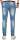 Alessandro Salvarini Herren Jeans Hellblau Regular Slim O-080 W36 L36