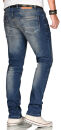 Alessandro Salvarini Herren Jeans Dunkelblau Regular Slim O-081 W29 L32