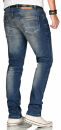 Alessandro Salvarini Herren Jeans Dunkelblau Regular Slim O-081 W30 L32