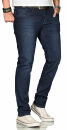 Alessandro Salvarini Herren Jeans Night Blue Regular Slim O-083 W32 L36