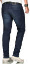 Alessandro Salvarini Herren Jeans Night Blue Regular Slim O-083 W34 L34