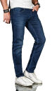 Alessandro Salvarini Herren Jeans Dunkelblau Regular Slim...