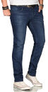 Alessandro Salvarini Herren Jeans Dunkelblau Regular Slim O-084 W29 L30