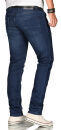 Alessandro Salvarini Herren Jeans Dunkelblau Regular Slim O-084 W29 L30