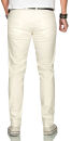 Alessandro Salvarini Herren Jeans Off White Regular Slim O-090 W29 L32