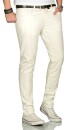 Alessandro Salvarini Herren Jeans Off White Regular Slim O-090 W30 L34