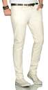 Alessandro Salvarini Herren Jeans Off White Regular Slim O-090 W31 L34
