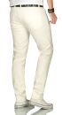 Alessandro Salvarini Herren Jeans Off White Regular Slim O-090 W31 L34