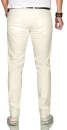Alessandro Salvarini Herren Jeans Off White Regular Slim O-090 W31 L34
