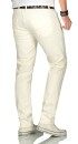 Alessandro Salvarini Herren Jeans Off White Regular Slim O-090 W33 L30
